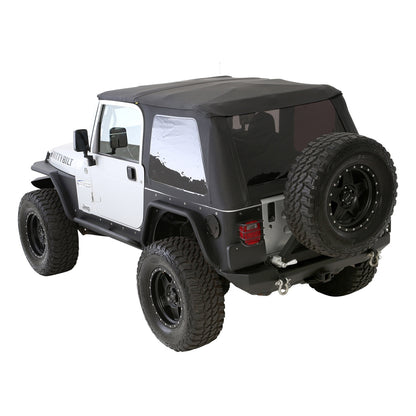 Smittybilt XRC Tire Carrier Rear w/Swing A Way Tire Carrier[31-40 in. Tire] Black Textured No Drill Installation For Use w/Smittybilt Bumper PN[76653] Not Incl. I 76654