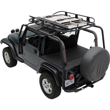 Smittybilt SRC Roof Rack Black Textured No Drill Installation Box 1 I 76716-01