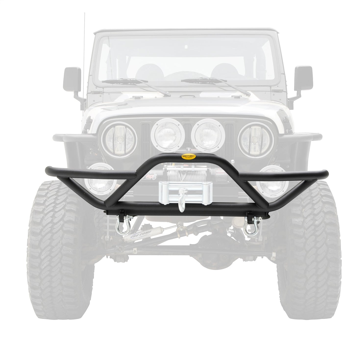 Smittybilt SRC Front Bumper Black Textured No Drill Installation I 76721