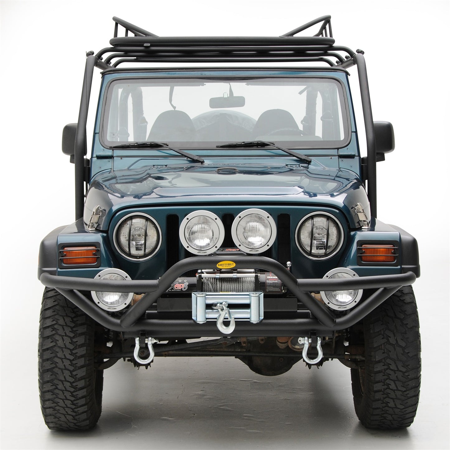 Smittybilt SRC Front Bumper Black Textured No Drill Installation I 76721