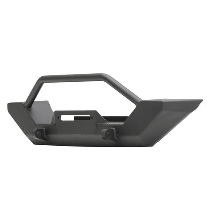 Smittybilt XRC Front Bumper Textured Black w/Two Light Tabs[Up to 9 in. Lights] I 76800
