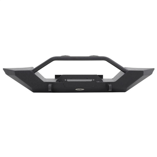 Smittybilt XRC Front Bumper Textured Black w/Two Light Tabs[Up to 9 in. Lights] Incl. 2 in. Receiver D-Rings Tire Carrier[Fits 31-40 in. Tire] Winch Plate[Up to 10000 lb. Winch] I 76801