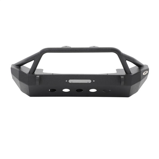 Smittybilt XRC Front Bumper Textured Black w/Two Light Tabs[Up to 9 in. Lights] Incl. Winch Plate[Up to 10000 lb. Winch] I 76806