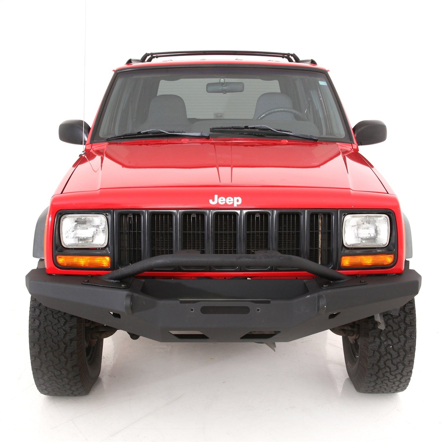 Smittybilt XRC Front Bull Bar Fits XRC Bumper PN[76810] Winch Mounting Capabilities[Up to 10000 lb. Winch] I 76811