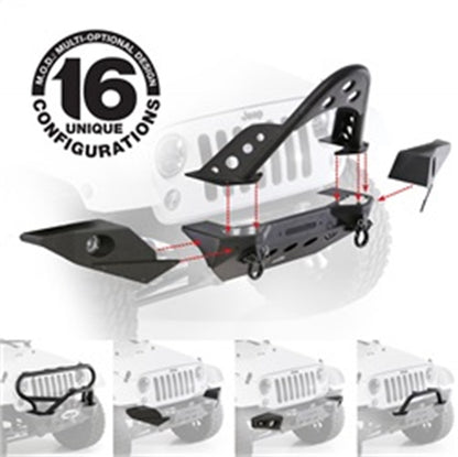 Smittybilt XRC M.O.D Bull Bar Textured Black This Is Not A Complete Bumper To Purchase Bumper Center Section Use Part No.[76825] I 76829