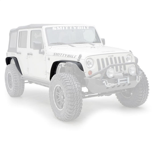 Smittybilt XRC Fender Flare Set Front And Rear Textured Black Steel I 76837