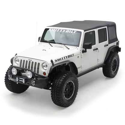 Smittybilt XRC Fender Flare Set Front And Rear Textured Black Steel I 76837