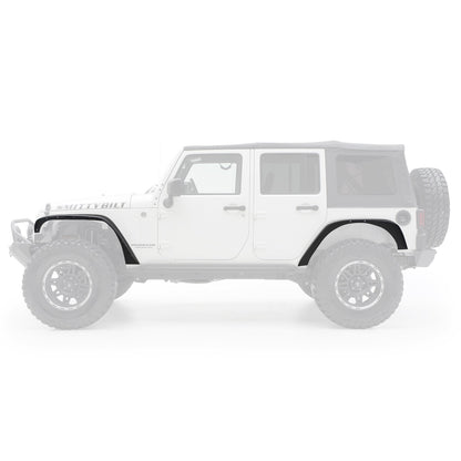 Smittybilt XRC Fender Flare Set Front And Rear Textured Black Steel I 76837