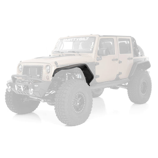 Smittybilt XRC Fender Flare Set Front Black Textured 3/4 in. L.E.D Turn Signal Lights Incl. I 76838