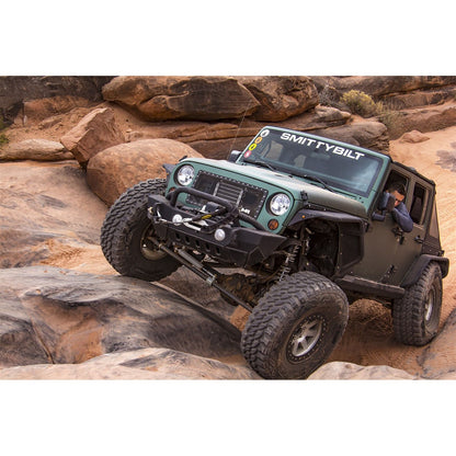 Smittybilt XRC Fender Flare Set Front Black Textured 3/4 in. L.E.D Turn Signal Lights Incl. I 76838