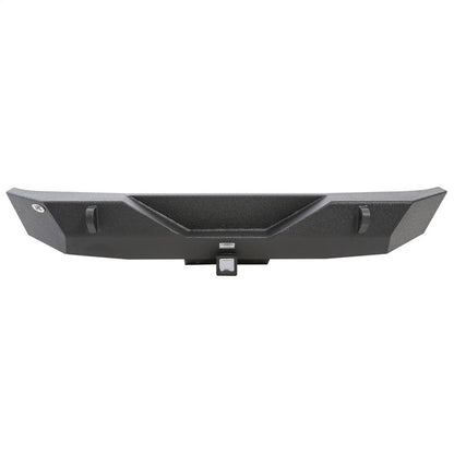 Smittybilt XRC Rear Bumper Matte Black Textured Powder Coat Incl. Hitch[Class III] And D-Rings I 76855