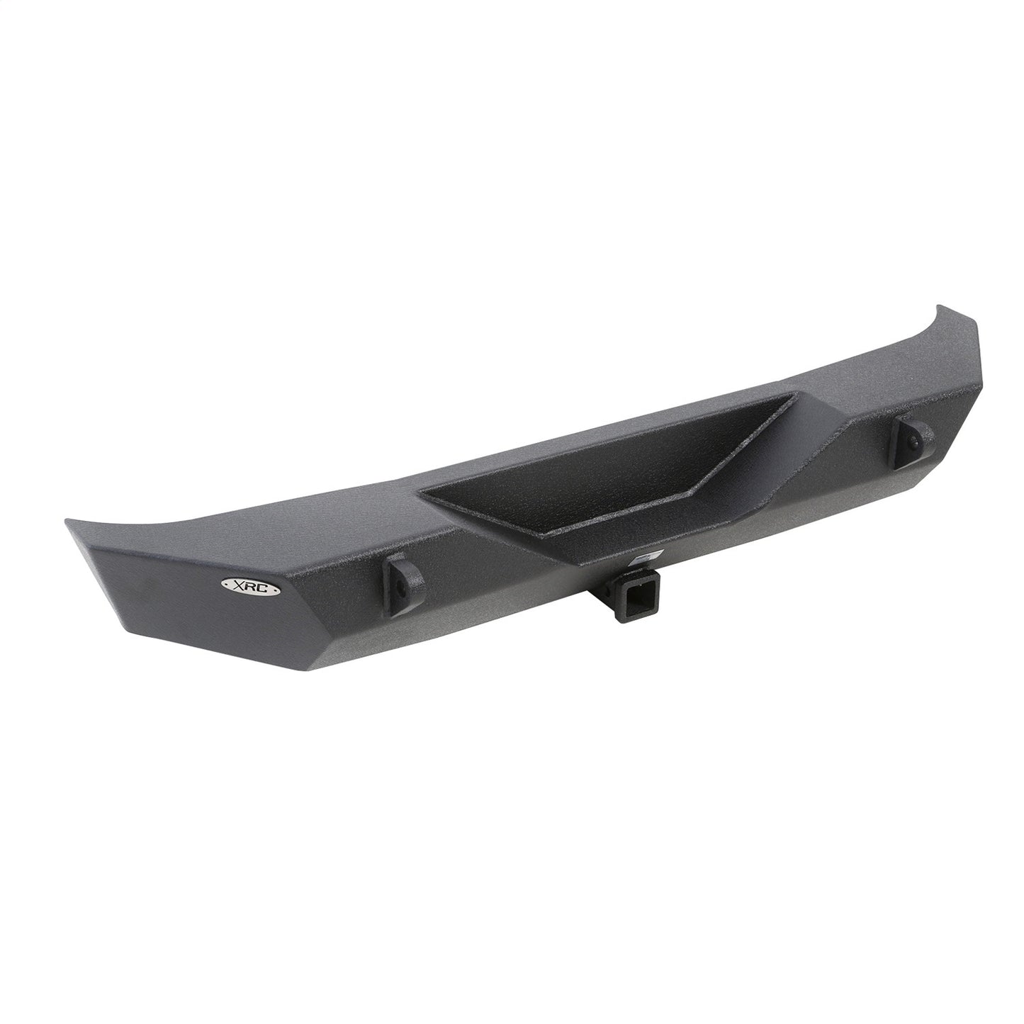 Smittybilt XRC Rear Bumper Matte Black Textured Powder Coat Incl. Hitch[Class III] And D-Rings I 76855