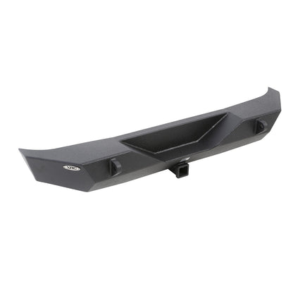 Smittybilt XRC Rear Bumper Matte Black Textured Powder Coat Incl. Hitch[Class III] And D-Rings I 76855
