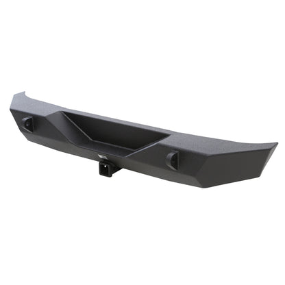 Smittybilt XRC Rear Bumper Matte Black Textured Powder Coat Incl. Hitch[Class III] And D-Rings I 76855