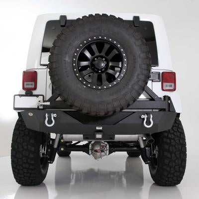 Smittybilt XRC Armor Rear Bumper with Hitch for 07-18 Jeep Wrangler JK 2 - 4 Door Models 76856-01