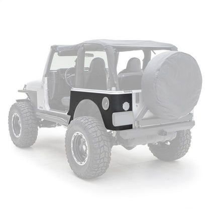 Smittybilt XRC Corner Guard Rear Black Powder Coat Incl. Cutoutes For Factory Tail Lights and Fuel Filler Optional Flare Part No.[76875] I 76874