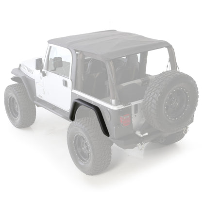 Smittybilt XRC Fender Flare Set Rear w/3 in. Flare Black Textured For Use w/Smittybilt XRC Corner Guard Part No.[76874] I 76875