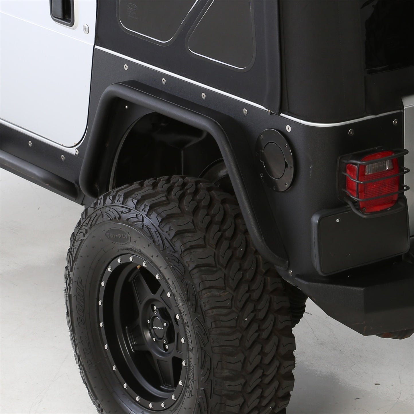 Smittybilt XRC Fender Flare Set Rear w/3 in. Flare Black Textured For Use w/Smittybilt XRC Corner Guard Part No.[76874] I 76875