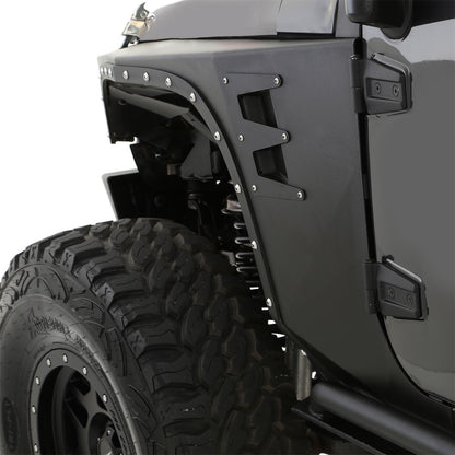 Smittybilt XRC Armor Fender Skin Front Matte Black Powder Coat Incl. Inner Fender Liner I 76880