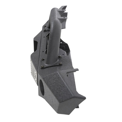 Smittybilt XRC Atlas Front Bumper Textured Matte Black Incl. Winch Plate Skid Plate D-Rings I 76892