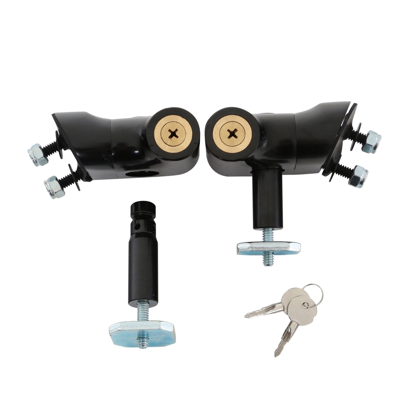 Smittybilt Hood Catch Pair Locking Black No Drilling Installation I 7691