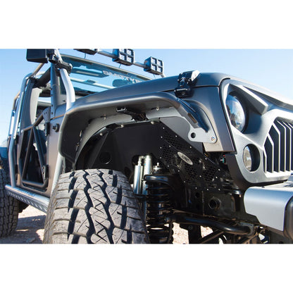 Smittybilt Front Fender Liner Black w/Silver Mesh I 76984