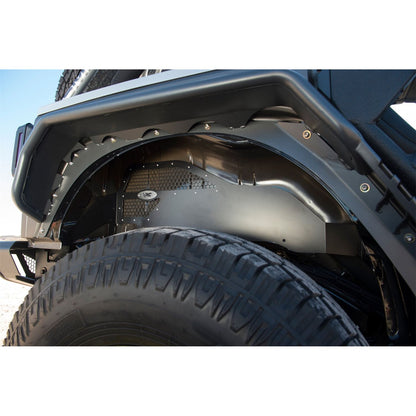 Smittybilt Rear Fender Liner Black w/Silver Mesh I 76986