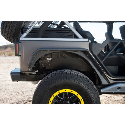 Smittybilt Rear Fender Liner Black w/Silver Mesh I 76986