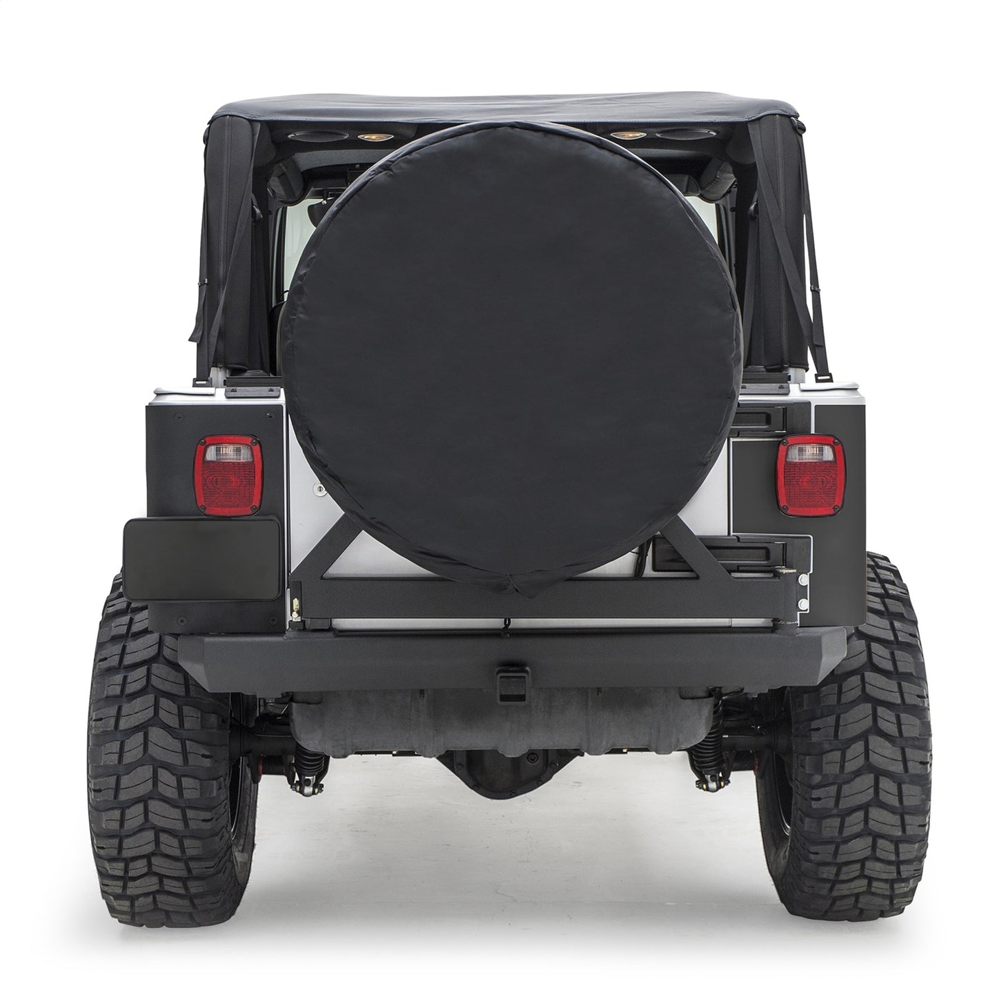 Smittybilt Spare Tire Cover Black Denim 30-32 in. Tire Dia. Medium I 773215