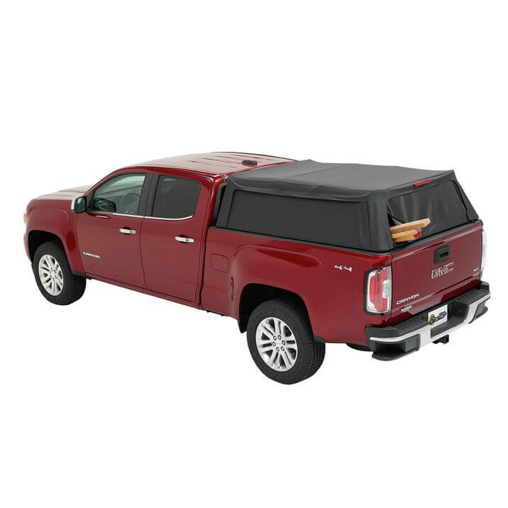 BESTOP | Supertop Truck Bed Cap 2 For Chevy/GMC 2015-2024 Colorado/Canyon 6.0 Foot Black Diamond PVC Coated Sailcloth No Drill Bestop | 77322-35