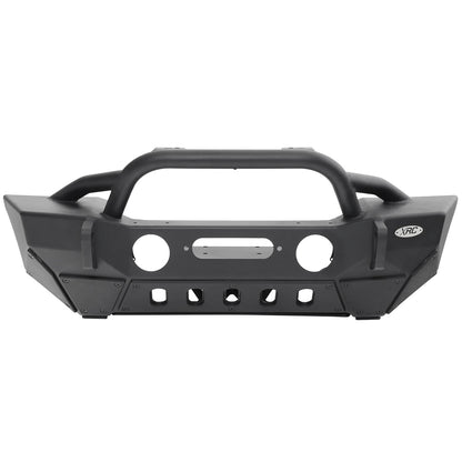 Smittybilt XRC GEN 2 Front Bumper Matte Black Powder Coat Incl. Winch Plate[Up to 12000 lb Winch] Solid D-Rings I 77807