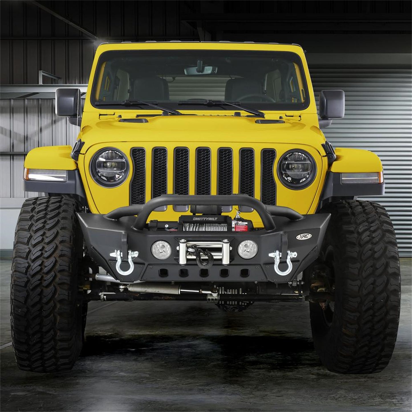 Smittybilt XRC GEN 2 Front Bumper Matte Black Powder Coat Incl. Winch Plate[Up to 12000 lb Winch] Solid D-Rings I 77807