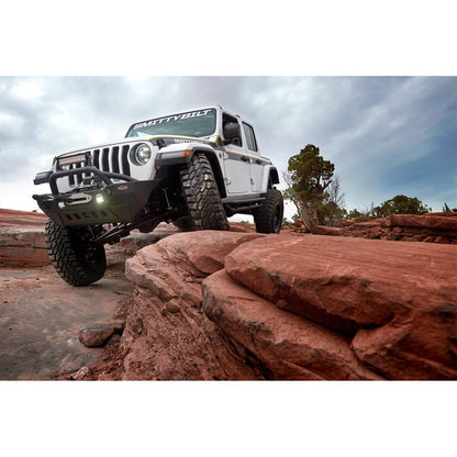 Smittybilt XRC GEN 2 Front Bumper Matte Black Powder Coat Incl. Winch Plate[Up to 12000 lb Winch] Solid D-Rings I 77807