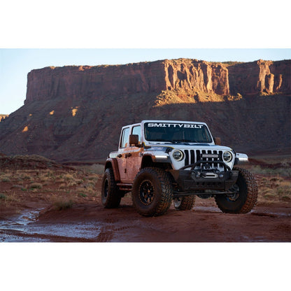 Smittybilt XRC GEN 2 Front Bumper Matte Black Powder Coat Incl. Winch Plate[Up to 12000 lb Winch] Solid D-Rings I 77807