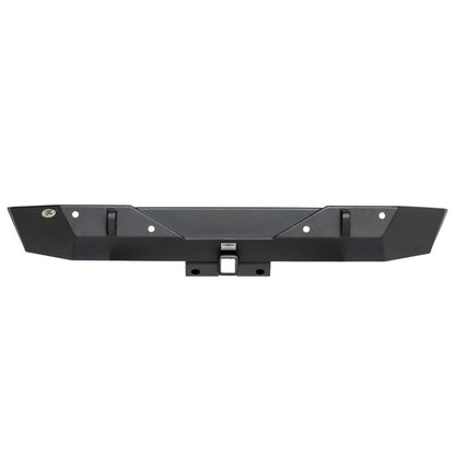 Smittybilt XRC Rear Bumper Matte Black Textured Powder Coat Incl. Receiver Hitch[Class III] D-Rings I 77855