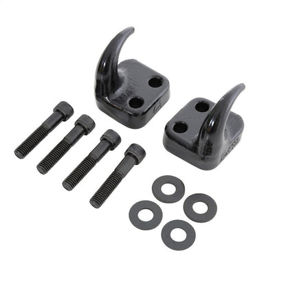 Smittybilt Tow Hook Kit Front Incl. 2 Tow Hooks Hardware Black No Drill Installation I 7786