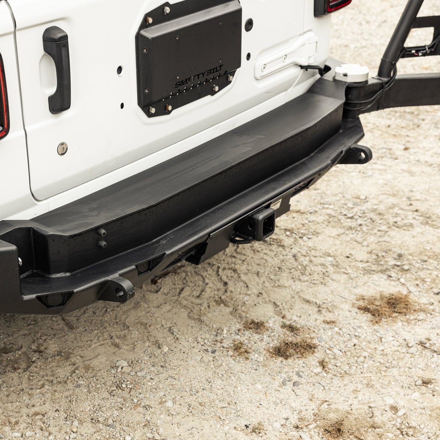 Smittybilt Atlas Rear Bumper with Tire Gate for 2018-Current Jeep Wrangler JL 77897