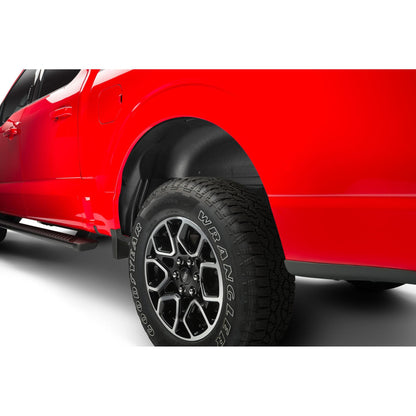 Husky Liners | Wheel Well Guards Rear Wheel Well Guards For 2021-2025 F-150 Husky Liners | 79161 installed on a red truck.