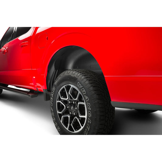 Husky Liners | Wheel Well Guards Rear Wheel Well Guards For 2021-2025 F-150 Husky Liners | 79161 installed on a red truck.