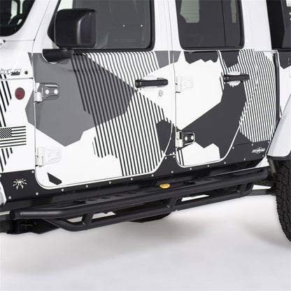 Smittybilt SRC Side Armor w/Steps .120 Steel Wall Tubing Light Textured Black I 79634