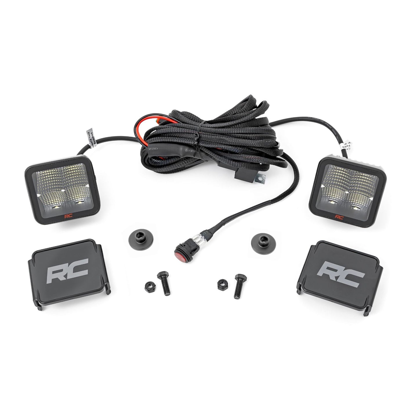 ROUGH COUNTRY LED Light Kit | Ditch Mount | 2" Spectrum Pair | Spot Pattern | Ford Bronco (21-25) | 82047