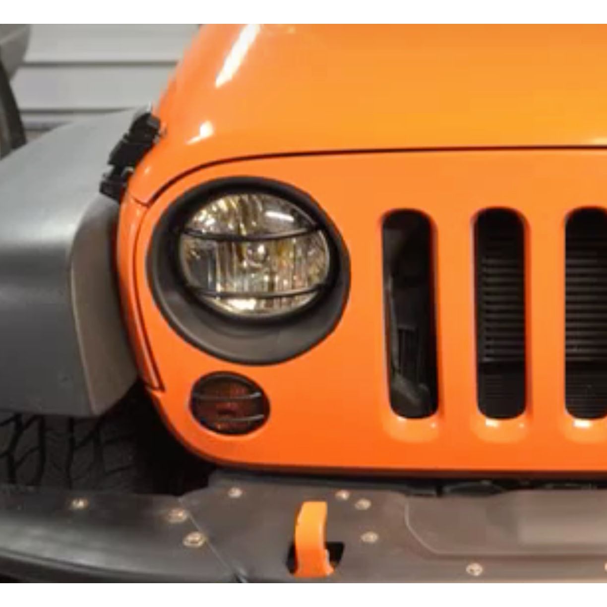 KENTROL Jeep JK Front Marker Covers Pair 07-18 Wrangler JK Textured Black Kentrol  80009