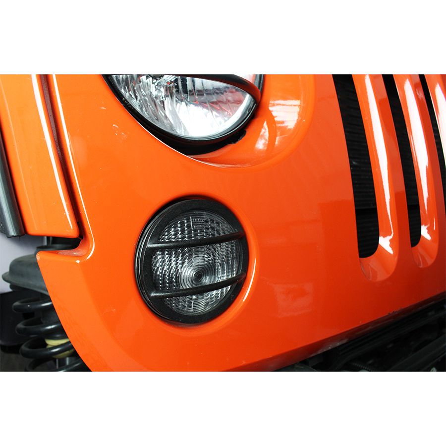 KENTROL Jeep JK Front Marker Covers Pair 07-18 Wrangler JK Textured Black Kentrol  80009