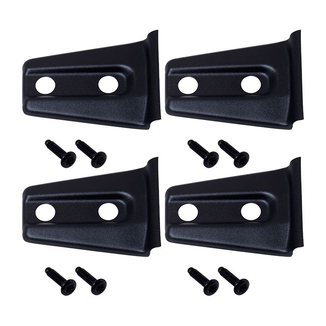 KENTROL Jeep JK Door Hinge Overlays 4 Pieces 2 Door 07-18 Wrangler JK Textured Black Kentrol  80020