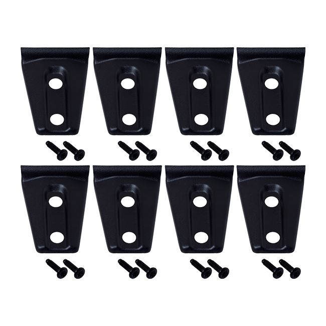 KENTROL Jeep JK Door Hinge Overlays 8 Pieces 4 Door 07-18 Wrangler JK Textured Black Kentrol  80021