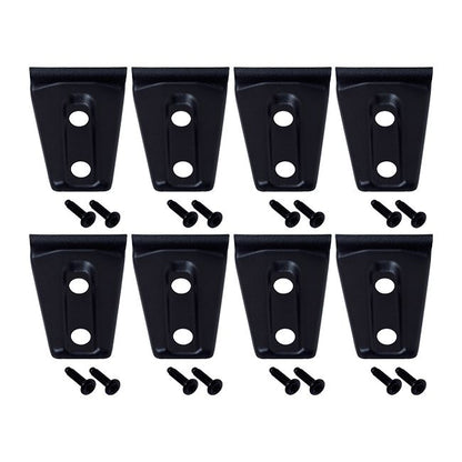 KENTROL Jeep JK Door Hinge Overlays 8 Pieces 4 Door 07-18 Wrangler JK Textured Black Kentrol  80021