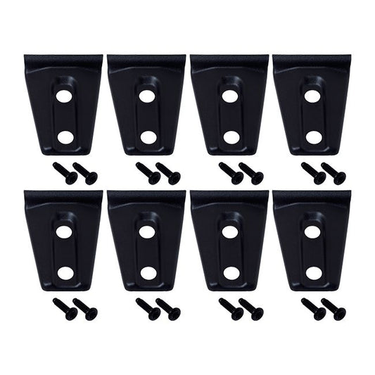 KENTROL Jeep JK Door Hinge Overlays 8 Pieces 4 Door 07-18 Wrangler JK Textured Black Kentrol  80021