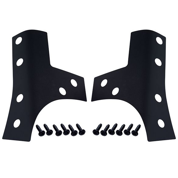 KENTROL Jeep JK Windshield Support Overlays Pair 07-18 Wrangler JK Textured Black Kentrol  80074