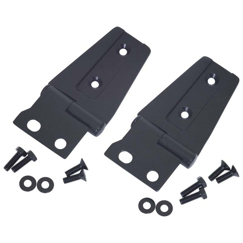 Kentrol Hood Hinges (Black Textured Stainless) for 2007-2018 JK 80572