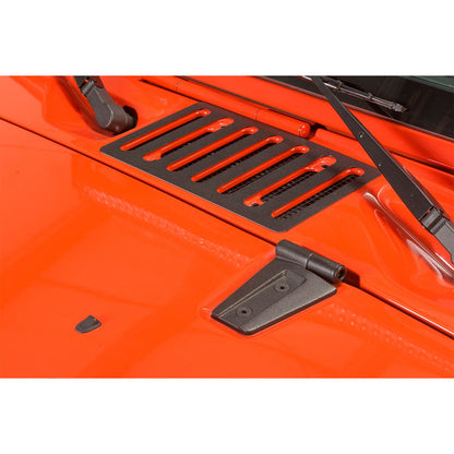 Kentrol Hood Hinges (Black Textured Stainless) for 2007-2018 JK 80572